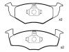 剎車片 Brake Pad Set:140 698 151 B