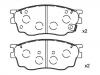 剎車片 Brake Pad Set:G2YD-33-23Z